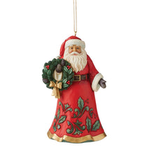 Load image into Gallery viewer, Santa Wreath Hanging Ornament
