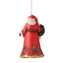 Load image into Gallery viewer, Santa Wreath Hanging Ornament
