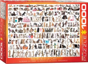 The World of Cats - 1000 Peice Puzzle by EuroGraphics