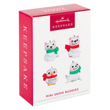 Load image into Gallery viewer, Mini Snow Buddies Ornaments, Set of 4
