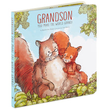 Load image into Gallery viewer, Grandson, You Make The World Grand! Board Book
