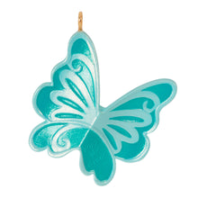 Load image into Gallery viewer, Mini Bitty Blue Butterfly Ornament, 1.2&quot;
