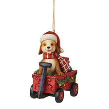Load image into Gallery viewer, Dog in Wagon Ornament
