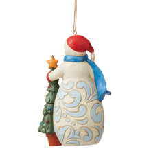 Load image into Gallery viewer, Snowman with Tree Ornament
