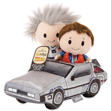 Load image into Gallery viewer, itty bittys® Back to the Future Marty McFly Plush and Dr. Emmett Brown Plush in the Time Machine Set
