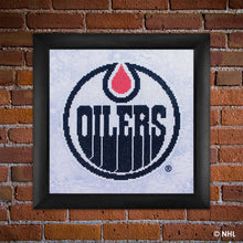 Load image into Gallery viewer, Officially Licensed Camelot Dots NHL Edmonton Oilers Diamond Painting Kit
