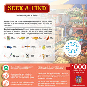 Seek & Find - Market Square - 1000 Piece Puzzle by Master Pieces