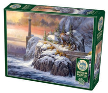 Load image into Gallery viewer, Winter Lighthouse - 1000 Piece Puzzle by Cobble Hill
