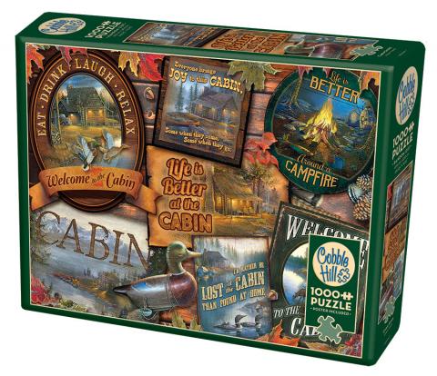 Cabin Signs - 1000 Piece Puzzle by Cobble Hill