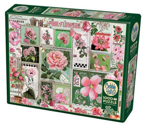 Pink Flowers - 1000 Piece Puzzle by Cobble Hill