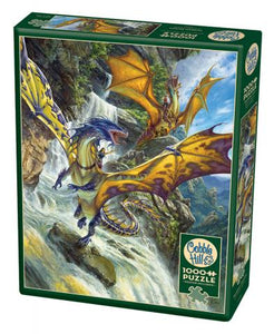 Waterfall Dragons - 1000 Piece Puzzle by Cobble Hill