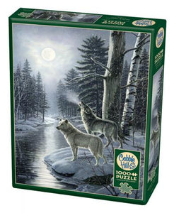 Wolves By Moonlight - 1000 Piece Puzzle by Cobble Hill
