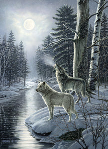 Wolves By Moonlight - 1000 Piece Puzzle by Cobble Hill