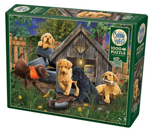 In the Doghouse - 1000 Piece Puzzle by Cobble Hill