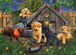 In the Doghouse - 1000 Piece Puzzle by Cobble Hill