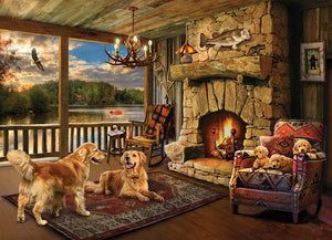 Lakeside Cabin - 1000 Piece Puzzle by Cobble Hill