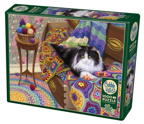 Comfy Cat - 1000 Piece Puzzle by Cobble Hill