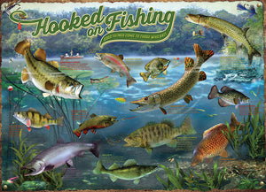 "Hooked on Fishing" - 1000 Piece Cobble Hill Puzzle
