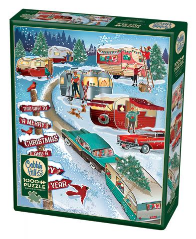Christmas Campers - 1000 Piece Puzzle by Cobble Hill